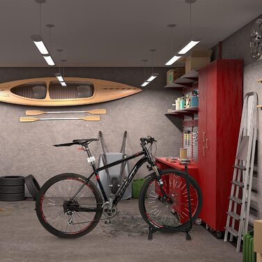 Relaxdays Fahrradständer Boden, für Reifenbreite bis 2,5', Fahrrad Ausstellungsständer, Vorder-& Hinterrad, schwarz