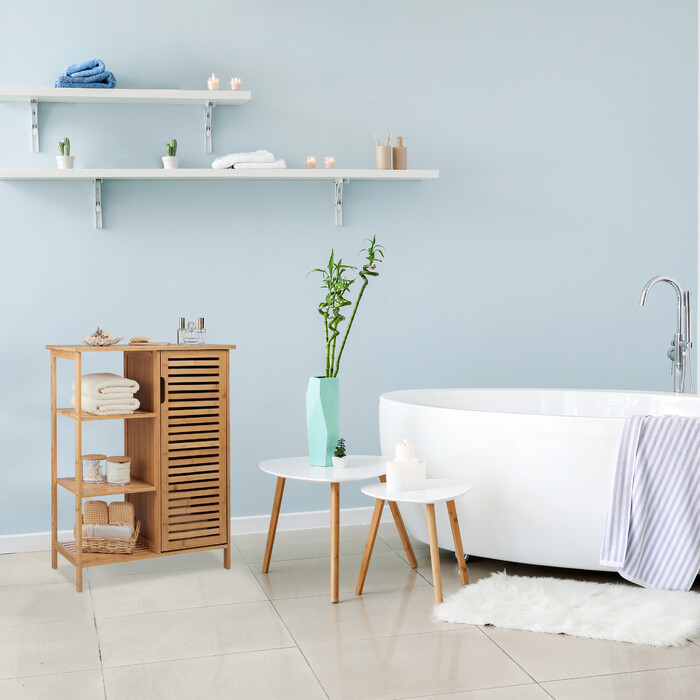 Relaxdays Badschrank aus Bambus