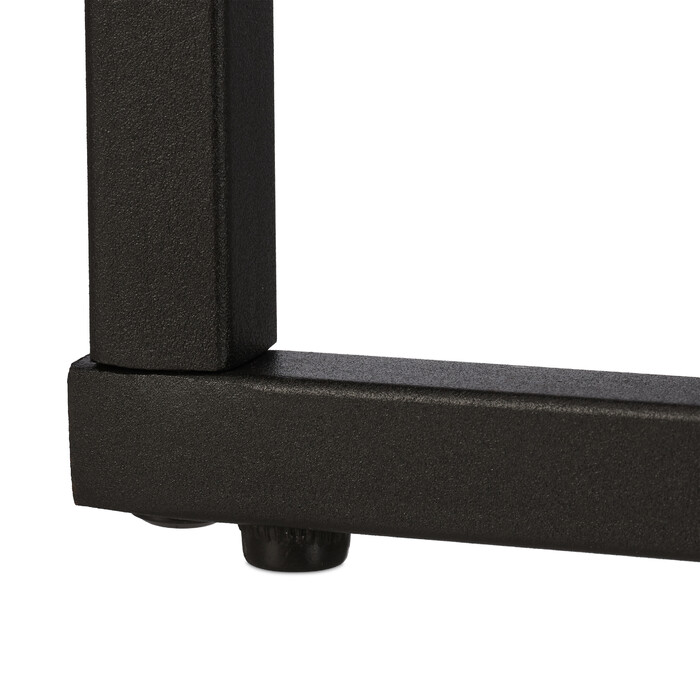 Relaxdays Beistelltisch U-Form aus Glas und Metall