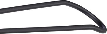 Relaxdays Kleiderbügel, 12er Set, für Hemden, Jacken & Blusen, Metall, 45 cm, schwarz