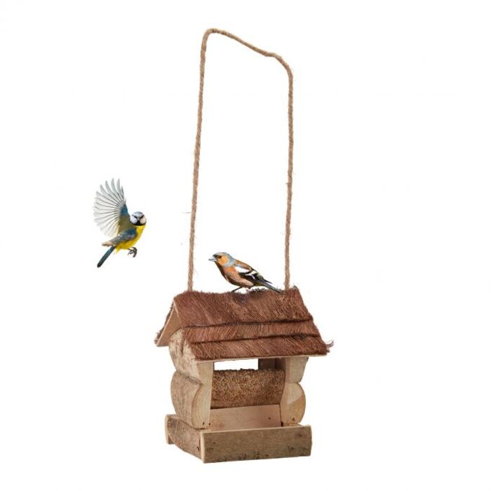 Relaxdays Vogelfutterhaus zum Aufhängen