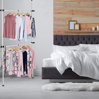 Relaxdays Offener Kleiderschrank Teleskop