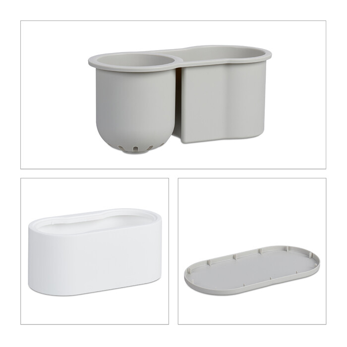Relaxdays Toilettenbürste mit Wandhalterung