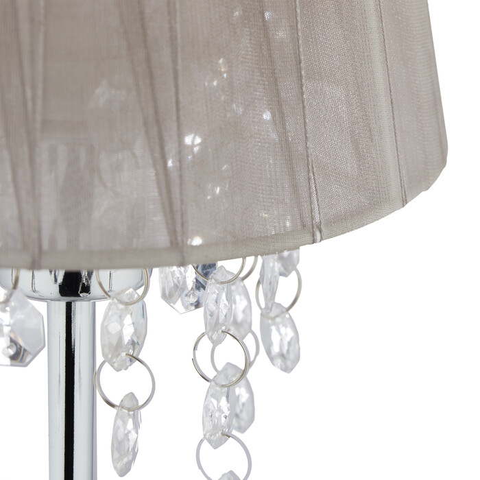 Relaxdays Tischlampe Organza Kristall