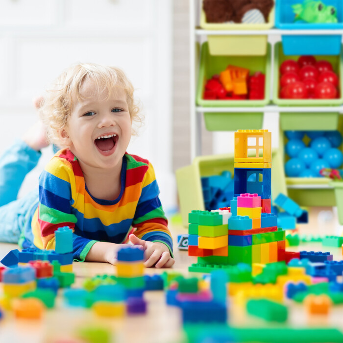 Relaxdays Kinderregal mit 9 Boxen und Motiv