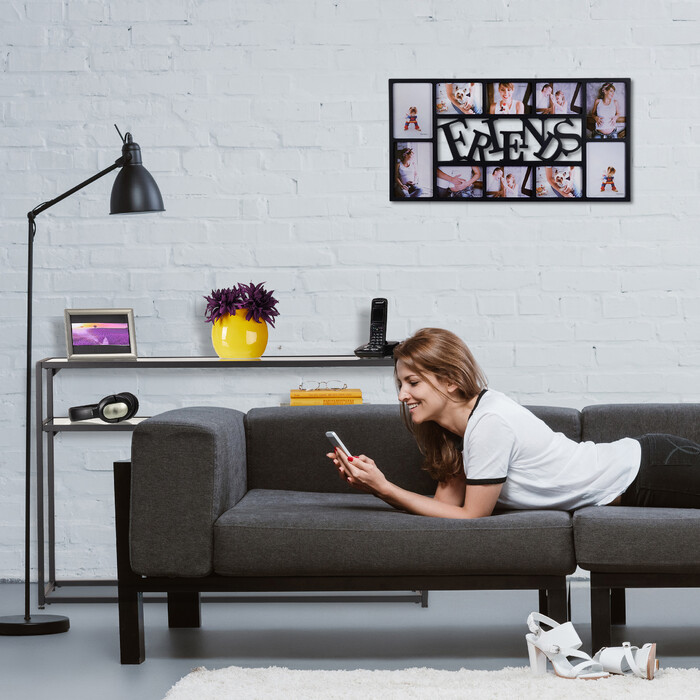 Relaxdays Konsolentisch mit Glasplatte