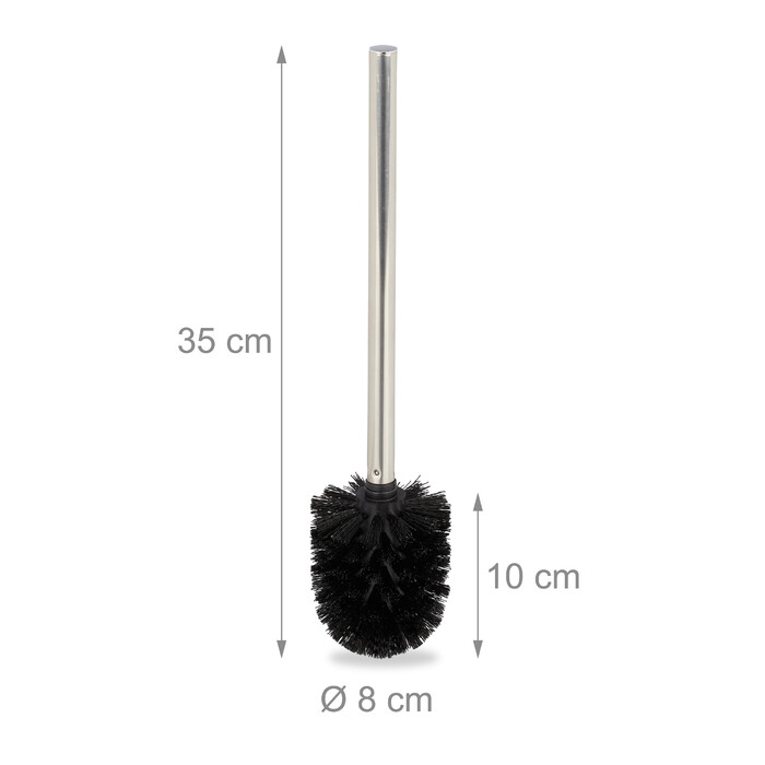 Relaxdays Toilettenbürste 3er Set schwarz
