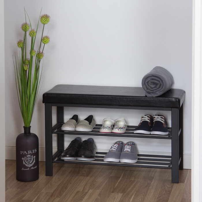 Relaxdays Schuhbank mit Polsterung