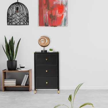 Relaxdays Kommode mit 3 Schubladen