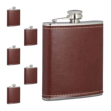 Relaxdays Flachmann 6er Set