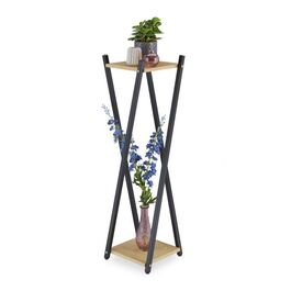 Relaxdays XL Blumenständer mit 2 Ebenen