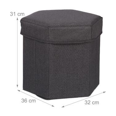 Relaxdays Sitzhocker mit Stauraum