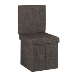 Relaxdays Faltbarer Sitzhocker mit Lehne