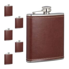 Relaxdays Flachmann 6er Set