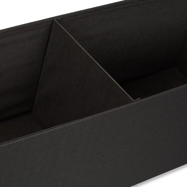 Relaxdays Faltbare Sitzbank XXL, Sitzcube mit Stauraum, Leinen, 38x114x38 cm, Schwarz