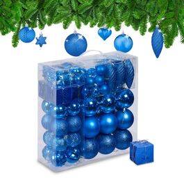 Relaxdays Weihnachtskugeln im 110er Set