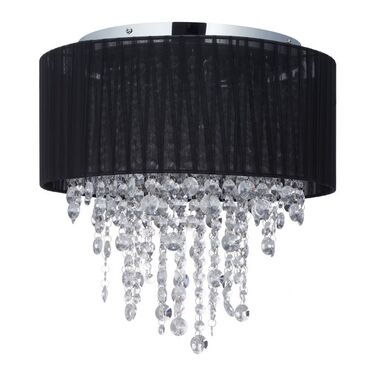 Relaxdays Deckenlampe Organza Kristall