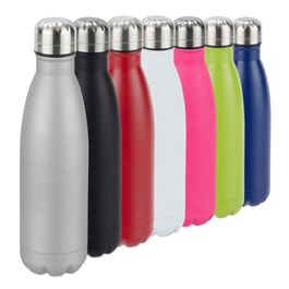 Relaxdays Trinkflasche Edelstahl