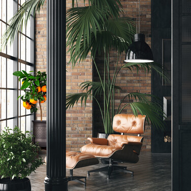 Relaxdays Blumenständer Bambus verstellbar braun