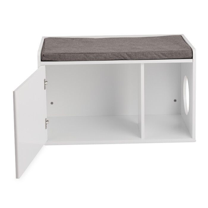 Relaxdays Katzenschrank mit Sitzauflage