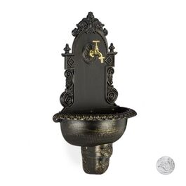 Relaxdays XL Wandbrunnen antik