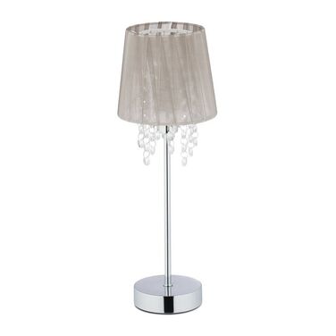 Relaxdays Tischlampe Organza Kristall
