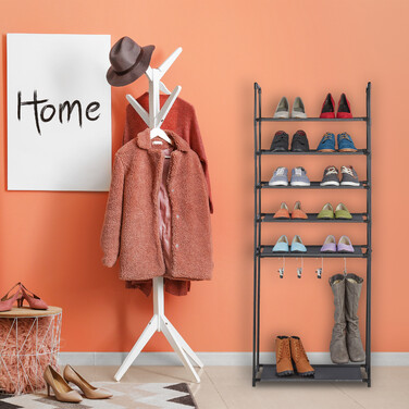 Relaxdays Schuhregal mit 6 Ebenen