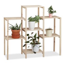 Relaxdays Pflanzenregal Holz