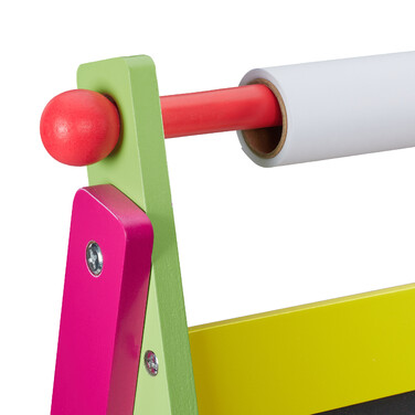 Relaxdays Kindertafel mit Papierrolle