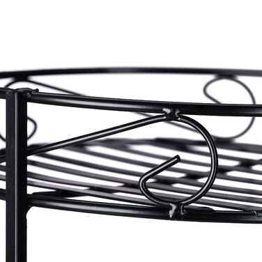 Relaxdays Blumentreppe Metall 5-stufig