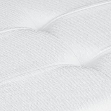 Relaxdays Faltbare Sitzbank XL mit Stauraum, Sitzcube & Fußablage, 38x76x38 cm, weiß