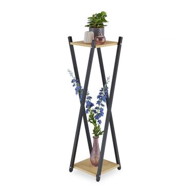 Relaxdays XL Blumenständer mit 2 Ebenen