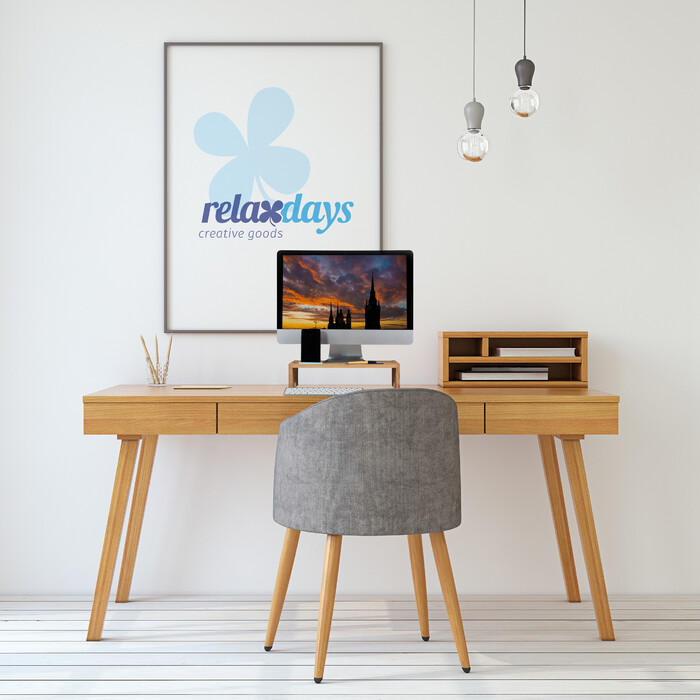 Relaxdays Monitorständer aus Bambus