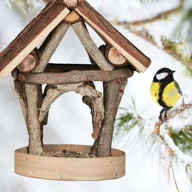 Relaxdays Vogelfutterhaus zum Aufhängen