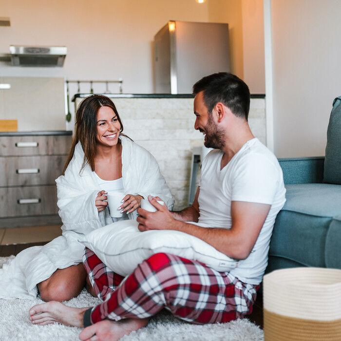 Relaxdays Aufbewahrungskorb aus Baumwolle