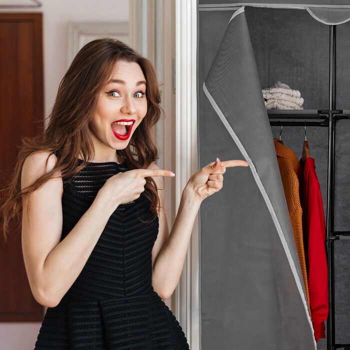 Relaxdays Stoffschrank geschlossen