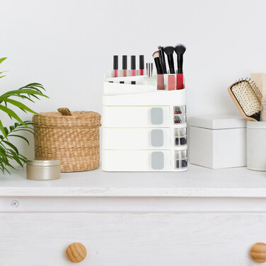 Relaxdays Make Up Organizer mit Schubladen