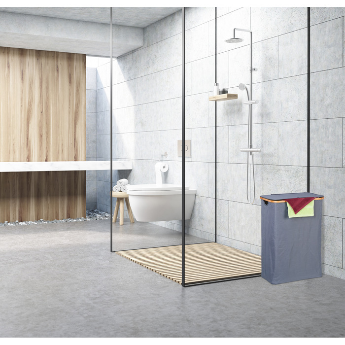 Relaxdays Wäschekorb mit Deckel 105 l