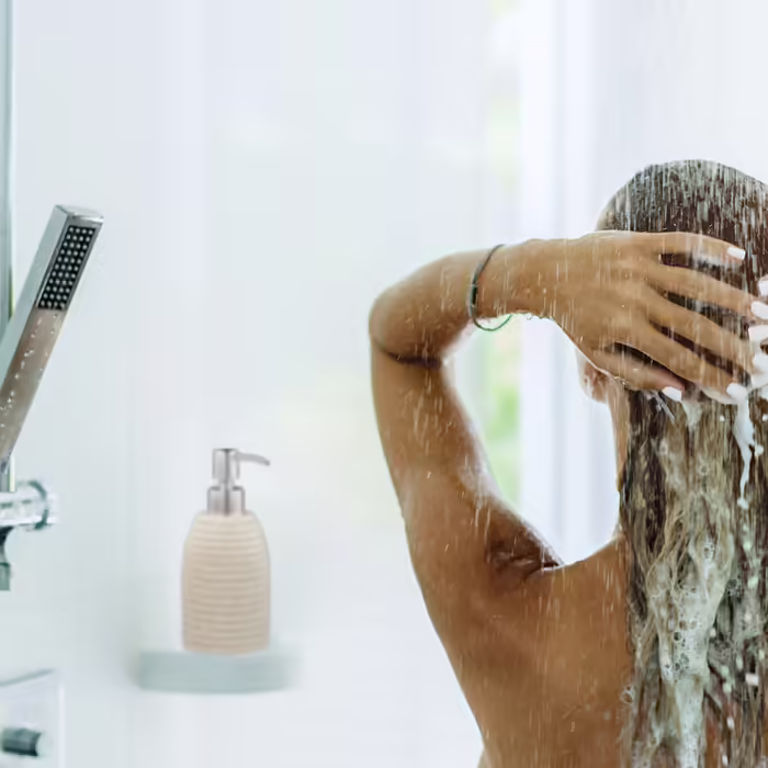 Relaxdays Seifenspender Edelstahlpumpe Rillen