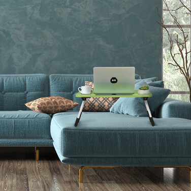Relaxdays Laptoptisch mit Tablet- & Getränkehalter