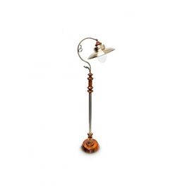 Relaxdays Stehlampe Jugendstil Design Messing