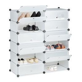 Relaxdays Schuhschrank mit 12 Fächern