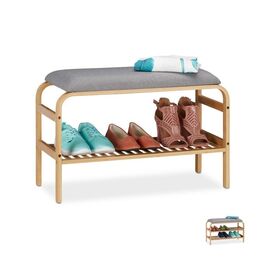 Relaxdays Schuhbank mit Sitzfläche für 3-6 Paar