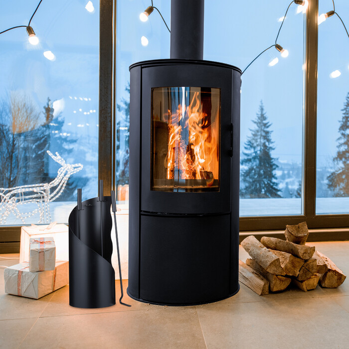 Relaxdays Kaminbesteck 4-teilig