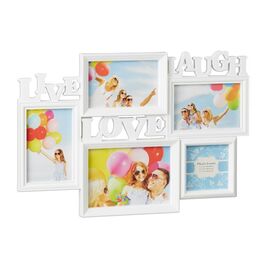 Relaxdays Bilderrahmen Live Love Laugh