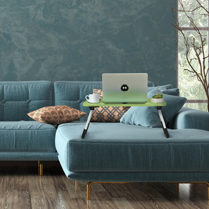 Relaxdays Laptoptisch mit Tablet- & Getränkehalter