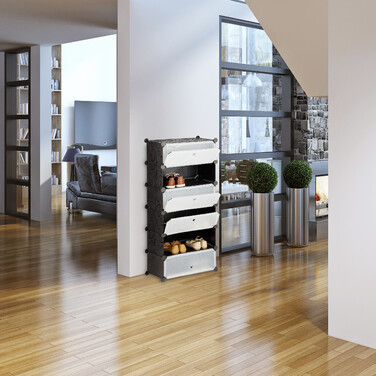 Relaxdays Schuhschrank mit 6 Fächern