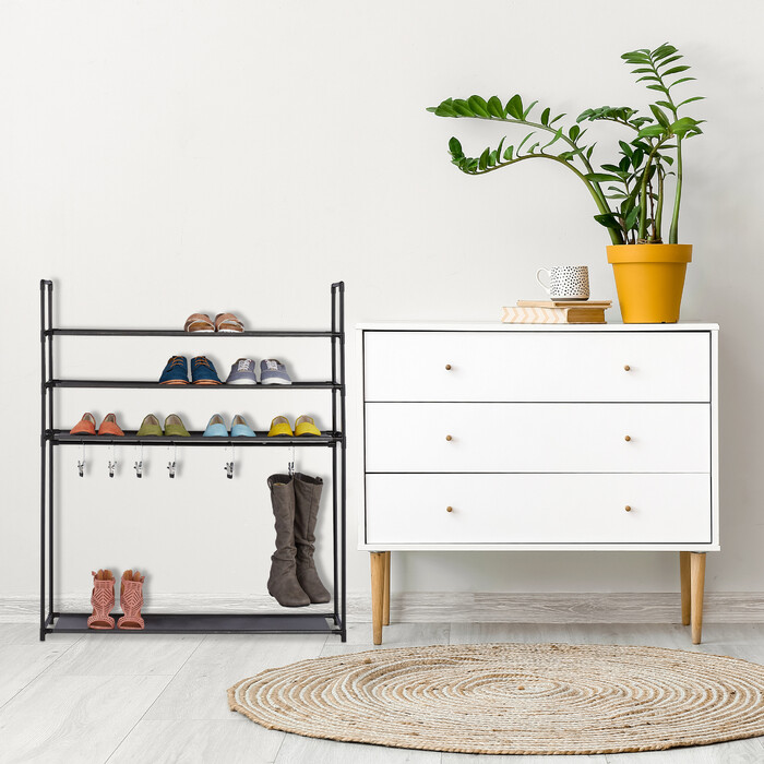 Relaxdays Schuhregal mit Stiefelfach