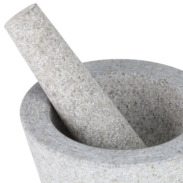 Relaxdays Mörser mit Stößel aus Granit
