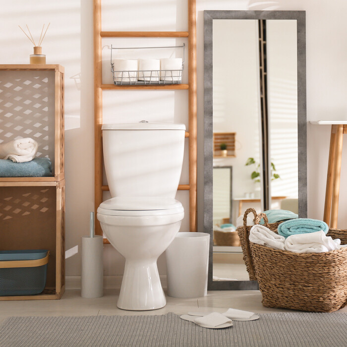 Relaxdays Toilettenbürste 3er Set weiß